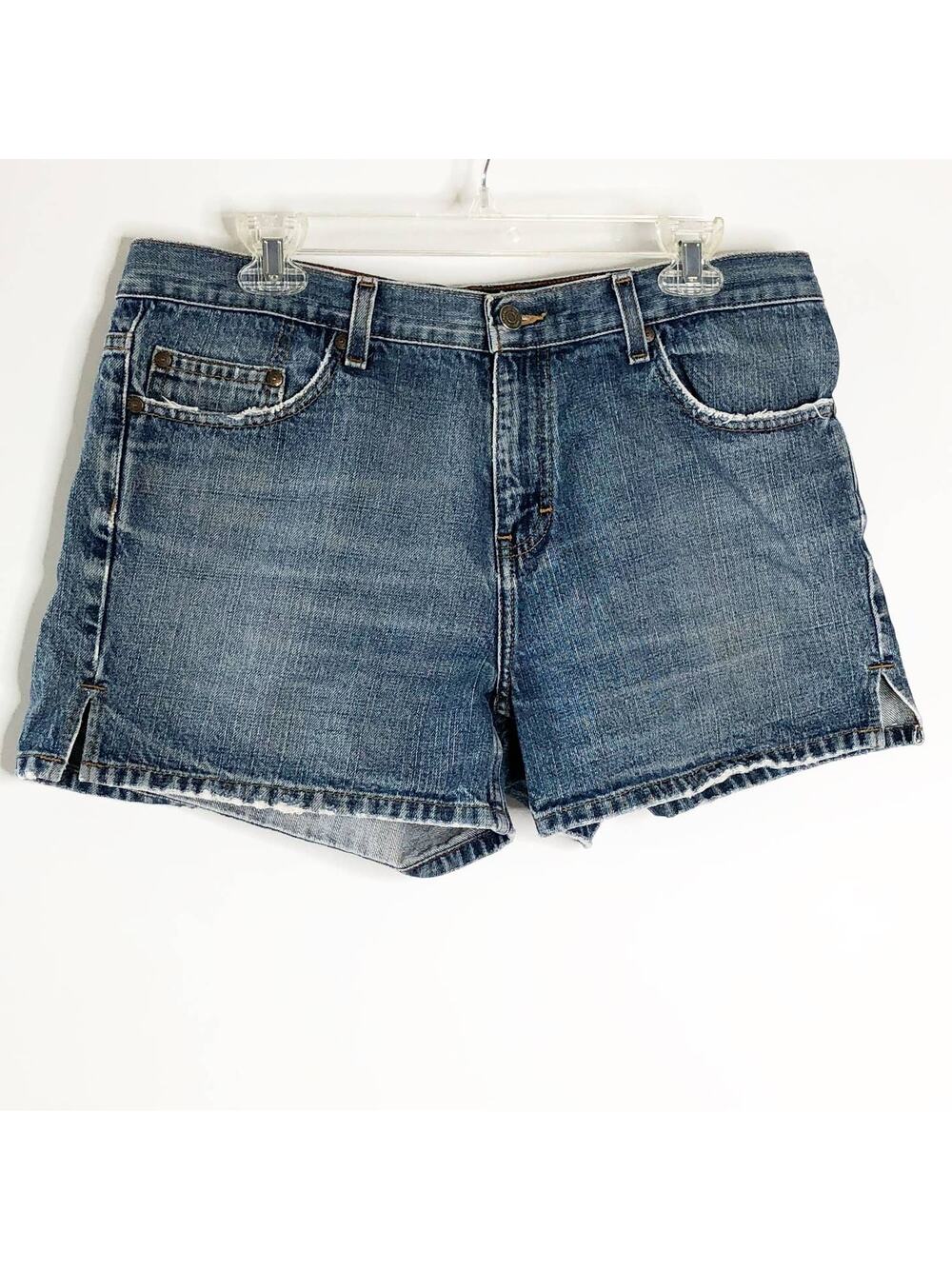 Calvin Klein Jean Shorts 12 Blue Jean Denim 100% Cotton Womens Shorts